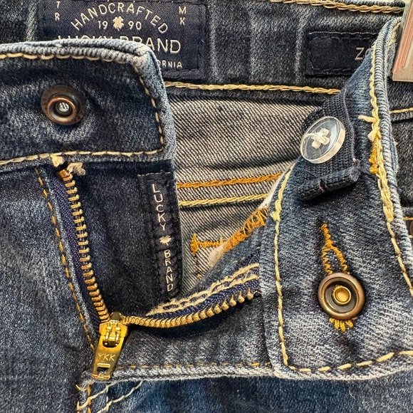 Lucky Brand Toddler Zoe Skinny Dark Blue Jeans | Size 3T - Picture 5 of 10